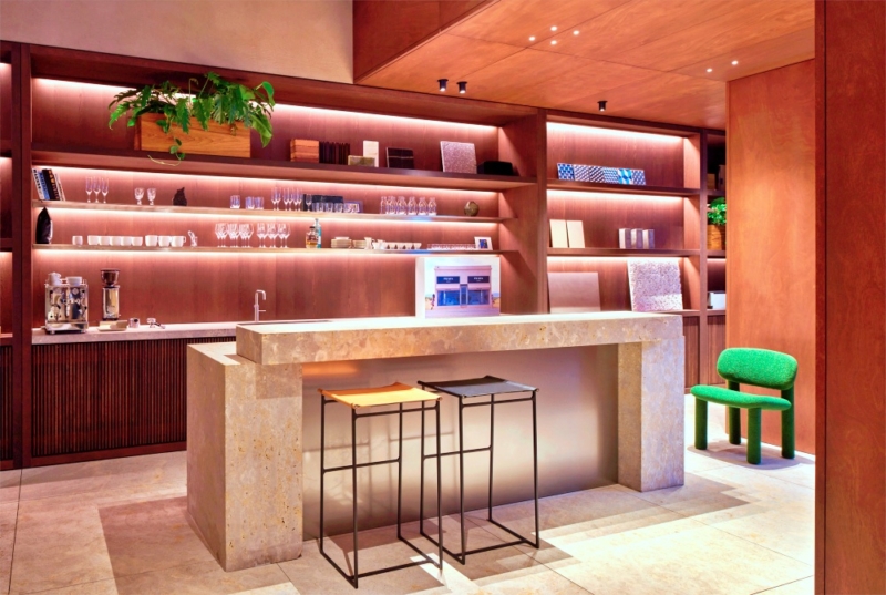 Bar Design-Coffee-Bar mit Küche in der Münchner Eventlocation